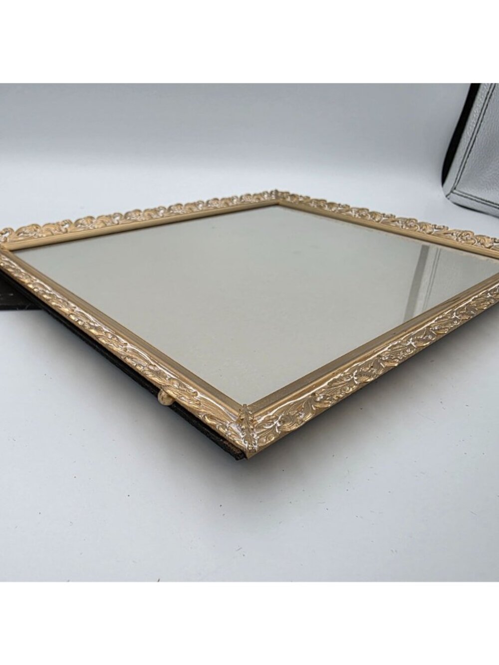 Vintage Gold-Tone Ornate Floral Picture Frame Filigree Hollywood Regency 8x10" - Picture 9 of 10
